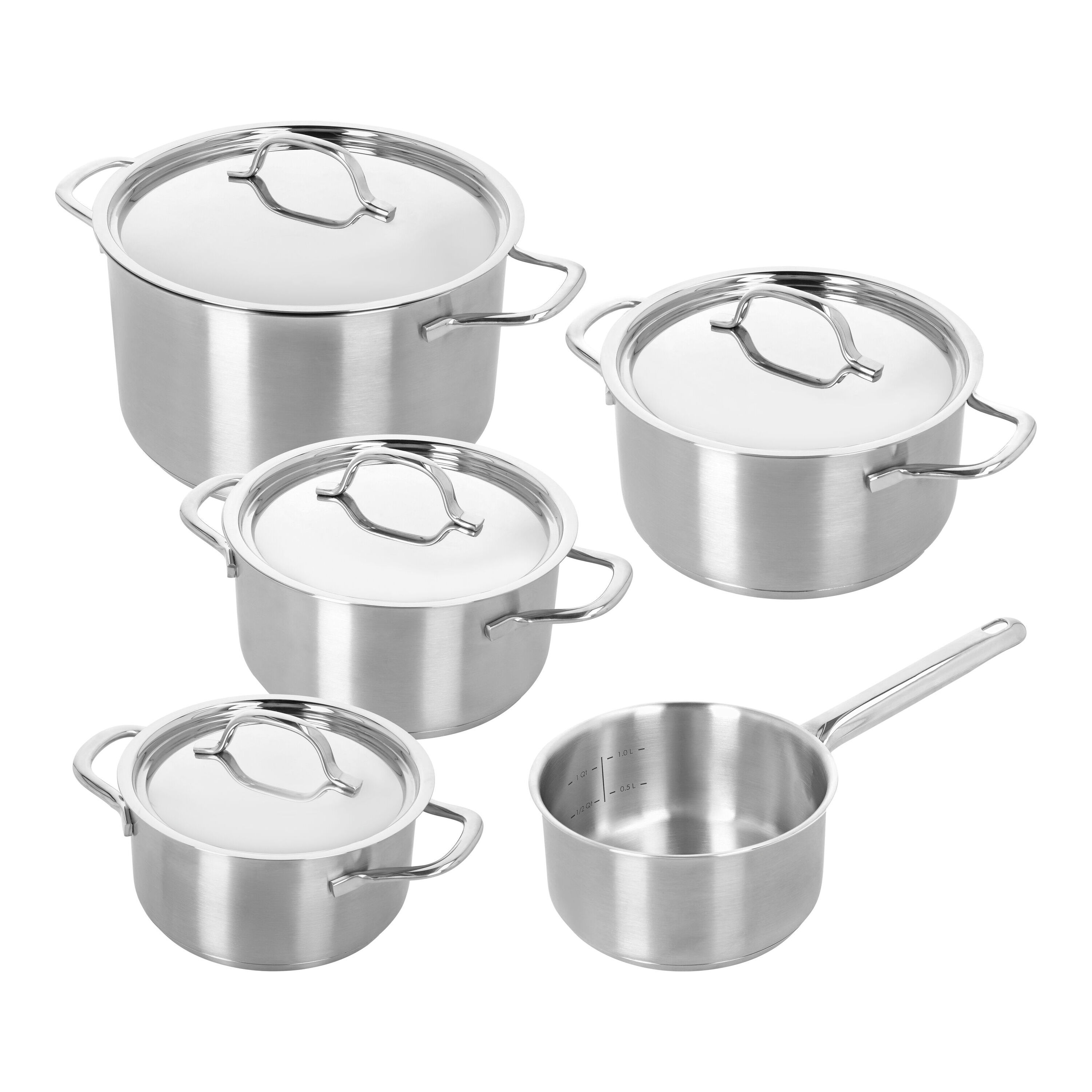 Potten- en pannenset, 5-delig