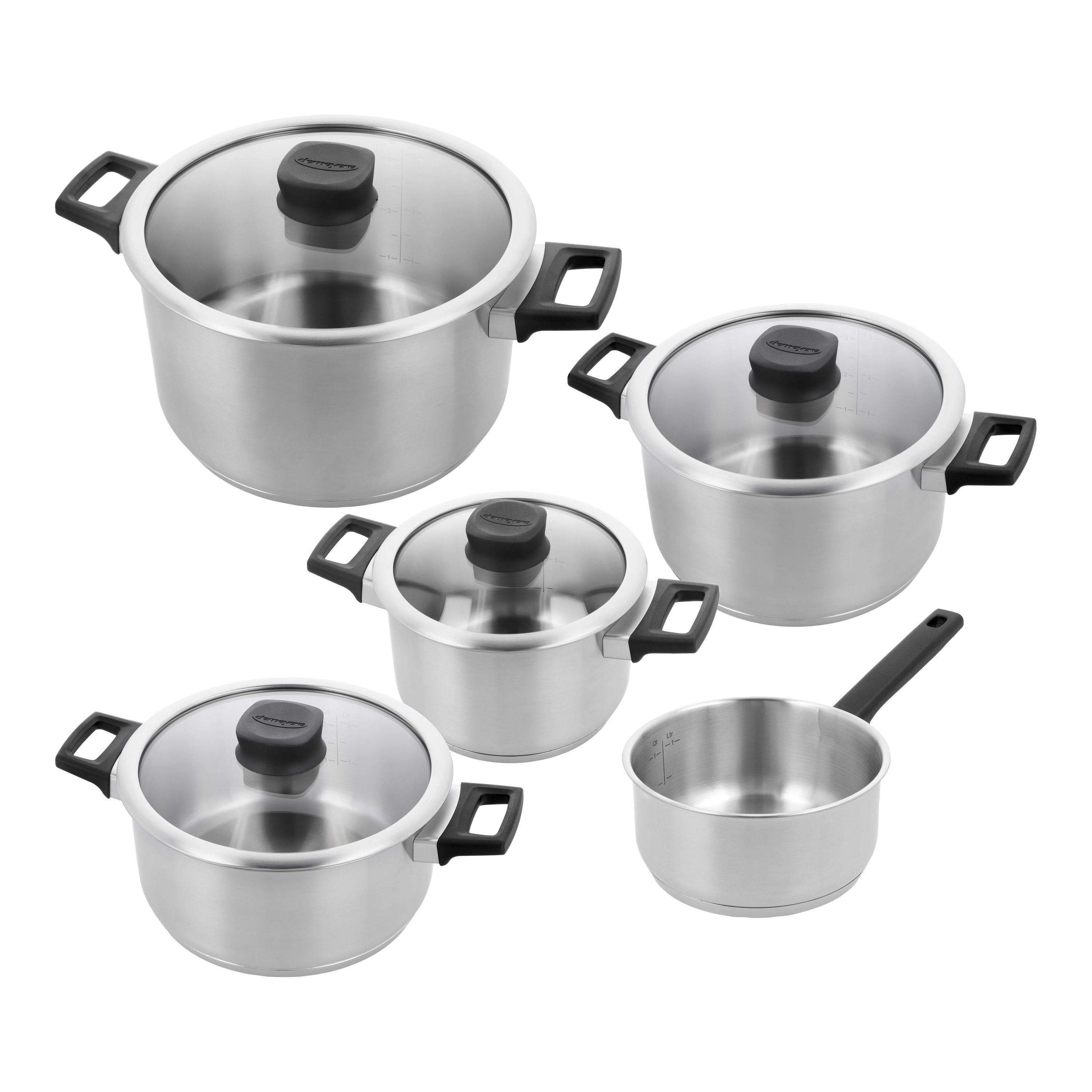 Potten- en pannenset, 5-delig