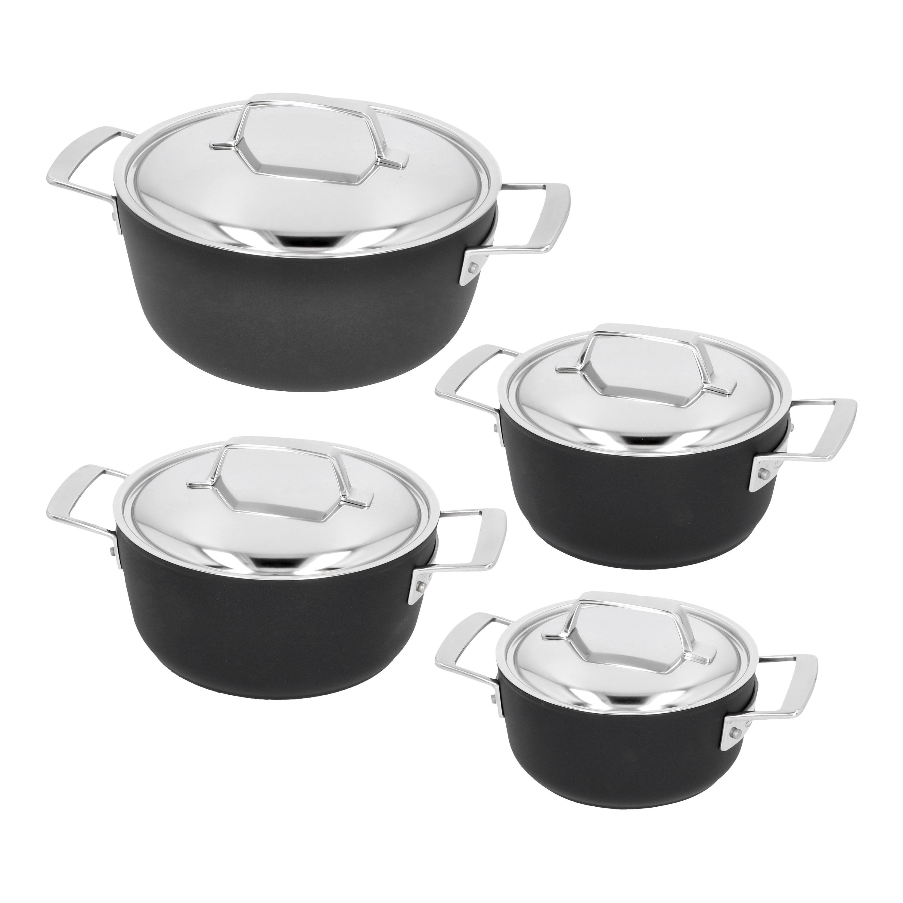 Potten- en pannenset, 4-delig